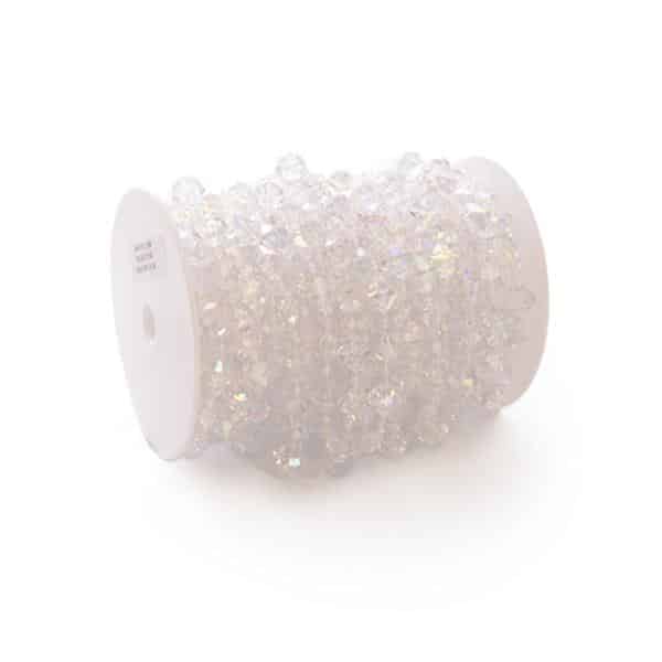 Decostar™ Large Gemstone Iridescent Crystal Bead Strand – 66ft. Roll | Rental