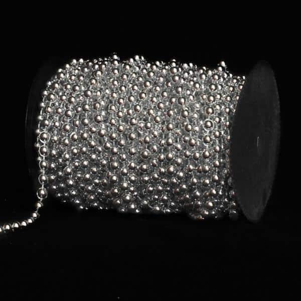 DecoStar™ Metallic Silver Beads – Style#66 – 99ft. Roll | Rental