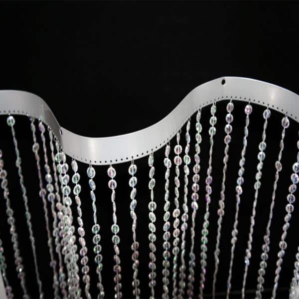 DecoStar™ BENDABLE 9ft. Jewel Crystal Iridescent Diamond Cut Curtain | Rental