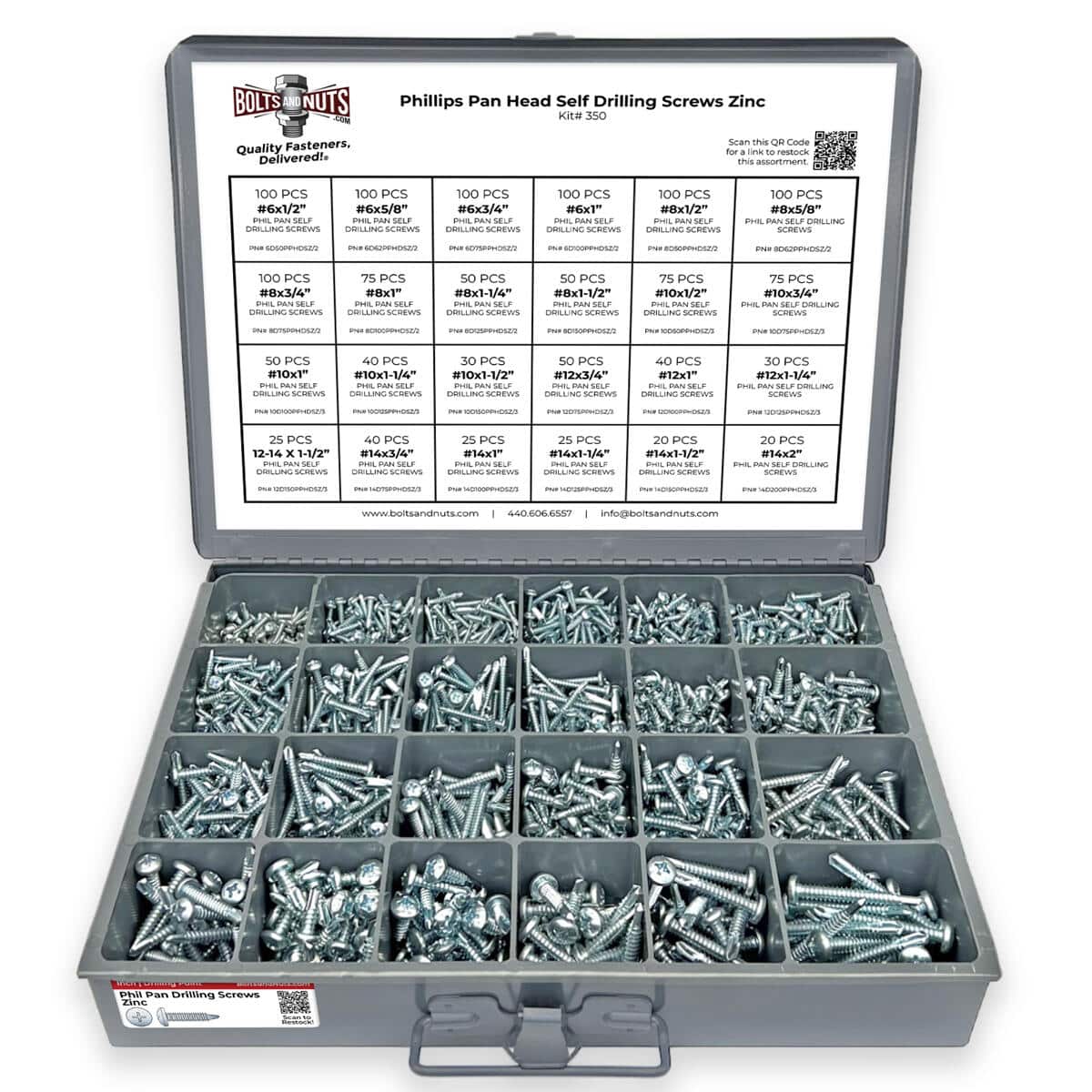 Inch Phillips Pan Head Self Drilling Screws Zinc Assortment – 1421 PCS | Rental Inch Phillips Pan Head Self Drilling Screws Zinc Assortment – 1421 PCS | Rental