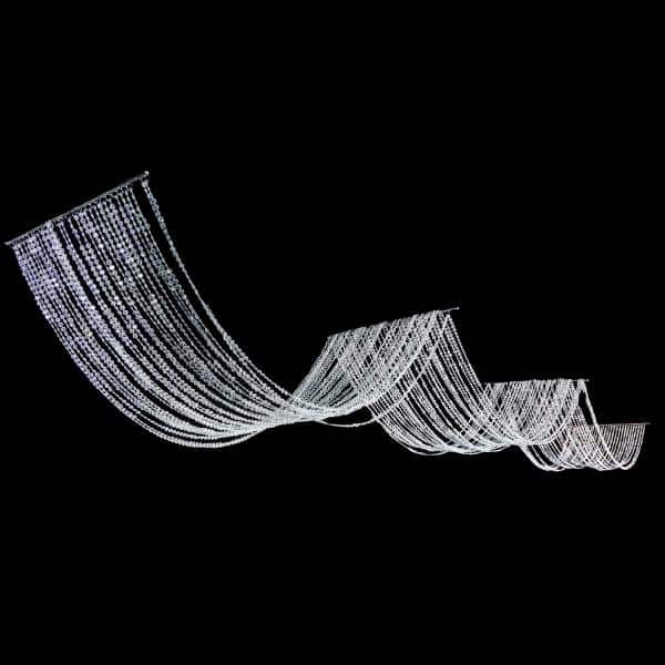 DecoStar™ 15ft. Crystal Ceiling Draping Panel – 20″ Wide | Rental