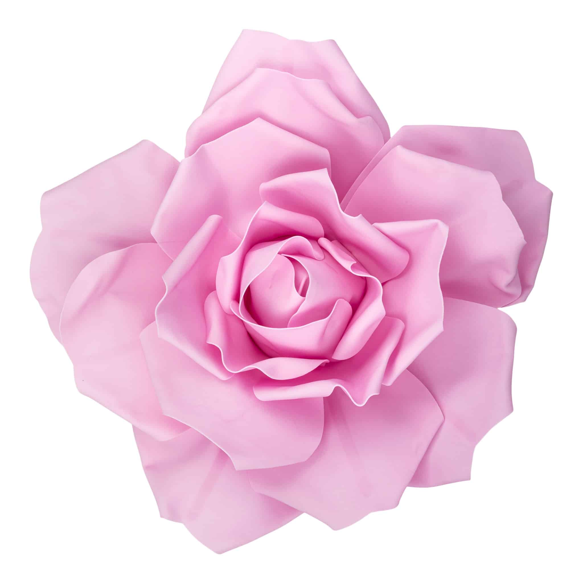 Large Foam Rose Wall  Decor 50 cm – Pink | Rental