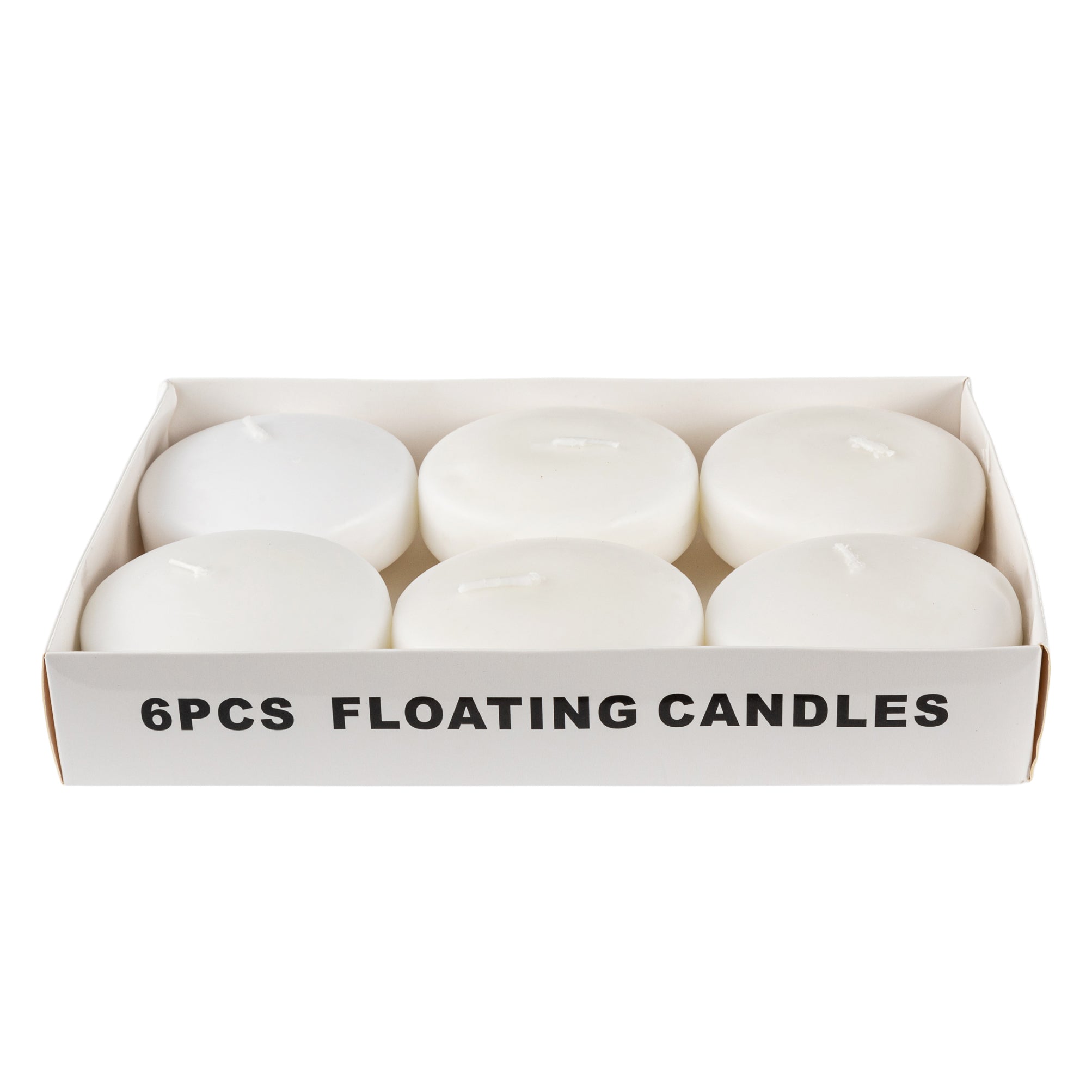3″ Floating Candles (6 pcs) – White | Rental