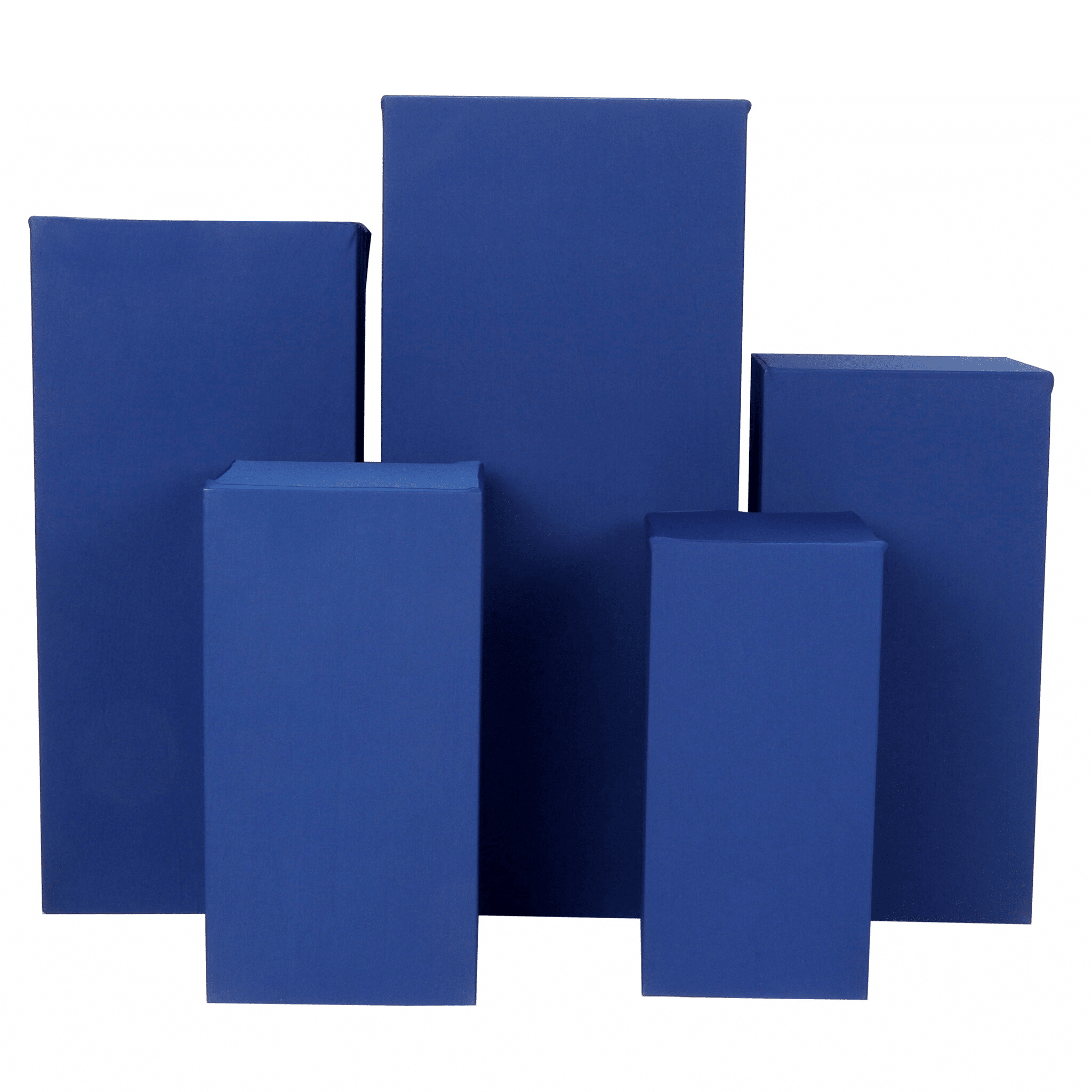 Spandex Covers for Square Metal Pillar Pedestal Stands 5 pcs/set – Royal Blue | Rental Spandex Covers for Square Metal Pillar Pedestal Stands 5 pcs/set – Royal Blue | Rental