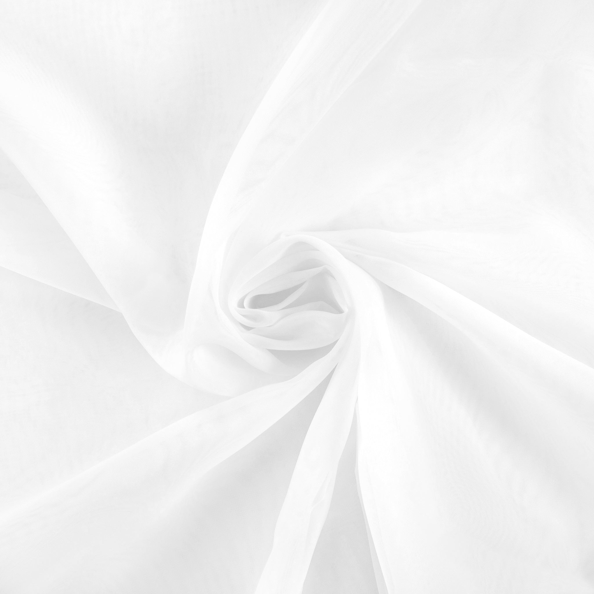 10 yards x 118″ Flame Retardant (FR) Voile Sheer Fabric Roll/Bolt – White | Rental