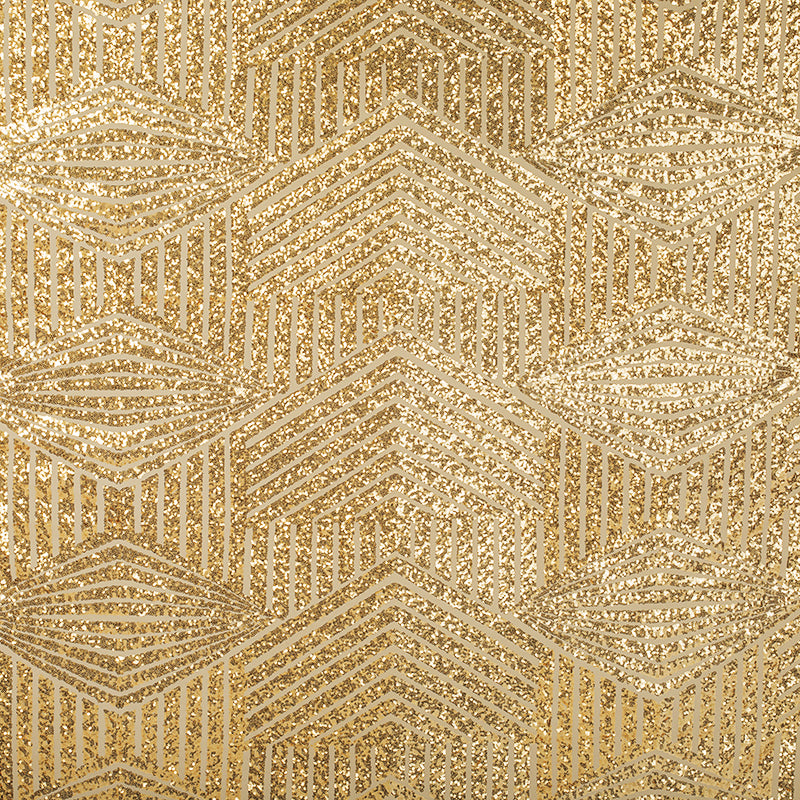10 yards Geometric Glitz Art Deco Sequins Fabric Bolt – Gold | Rental 10 yards Geometric Glitz Art Deco Sequins Fabric Bolt – Gold | Rental