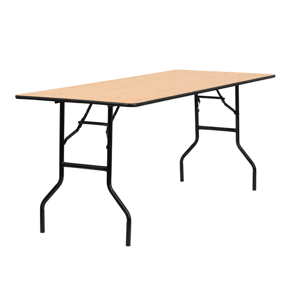 6FT (30″ x 72″) Plywood Table | Rental 6FT (30″ x 72″) Plywood Table | Rental