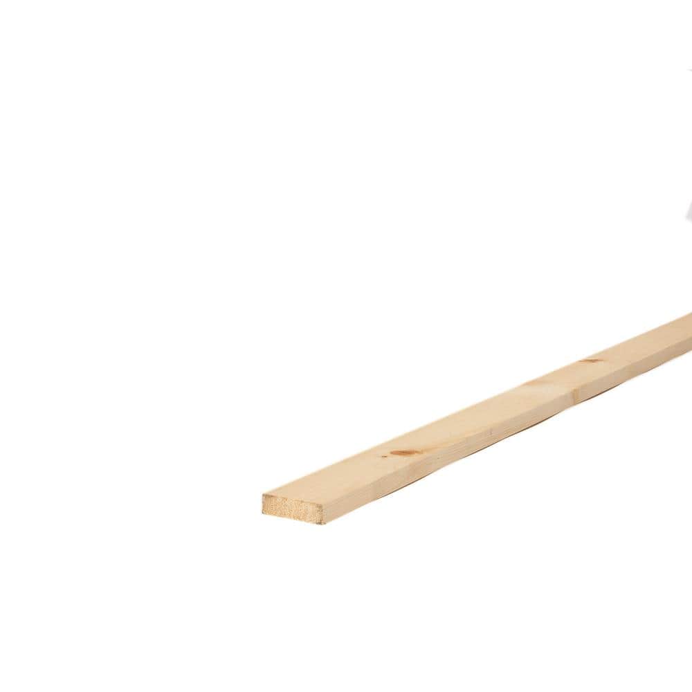 Unbranded — 1 in. x 3 in. x 8 ft. Premium Kiln-Dried Square Edge Whitewood Common Softwood Boards Board | Rental