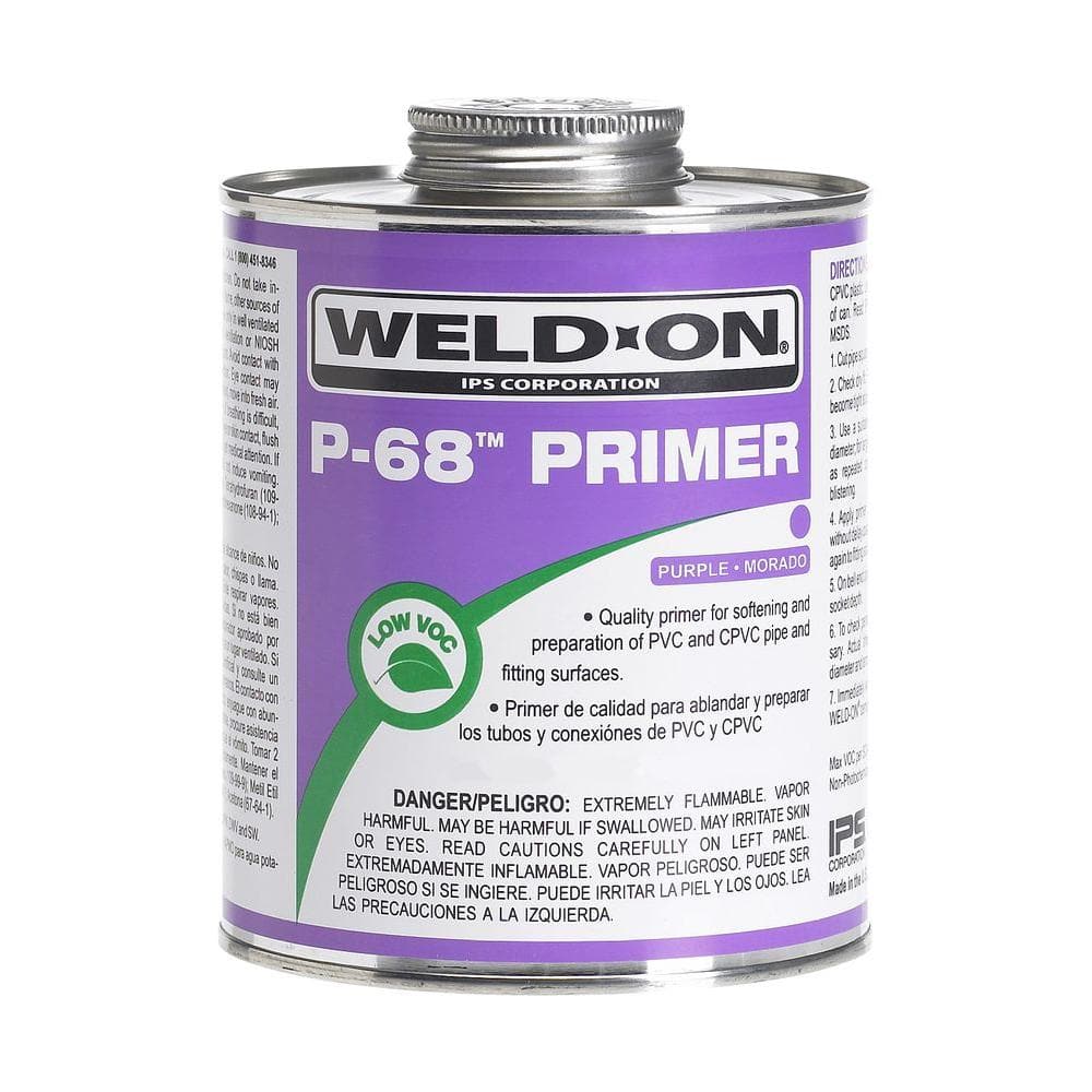 Weld-On — P-68 Purple PVC Primer, Quart (32 oz. ) | Rental