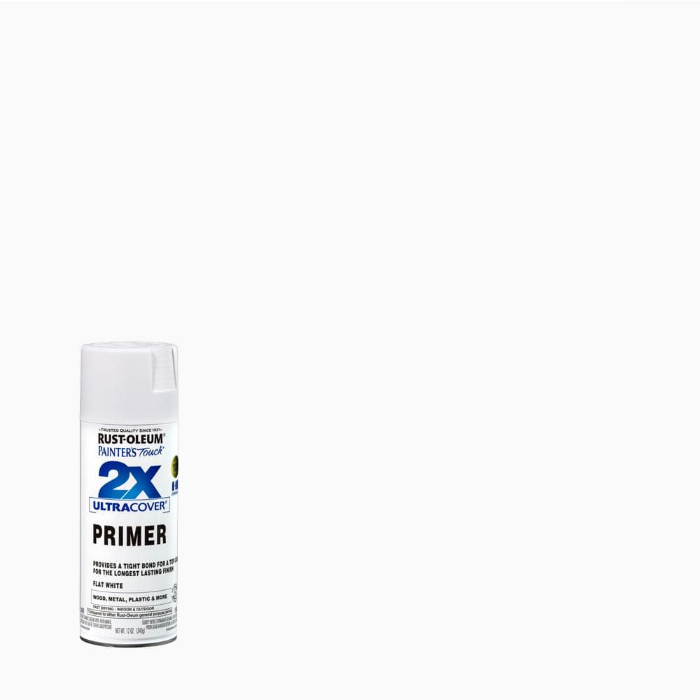 Rust-Oleum Painter’s Touch 2X — 12 oz. Flat White Primer General Purpose Spray Paint | Rental