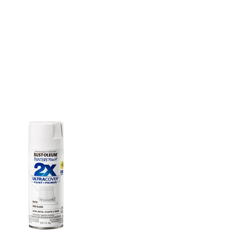 Rust-Oleum Painter’s Touch 2X — 12 oz. Semi-Gloss White General Purpose Spray Paint | Rental