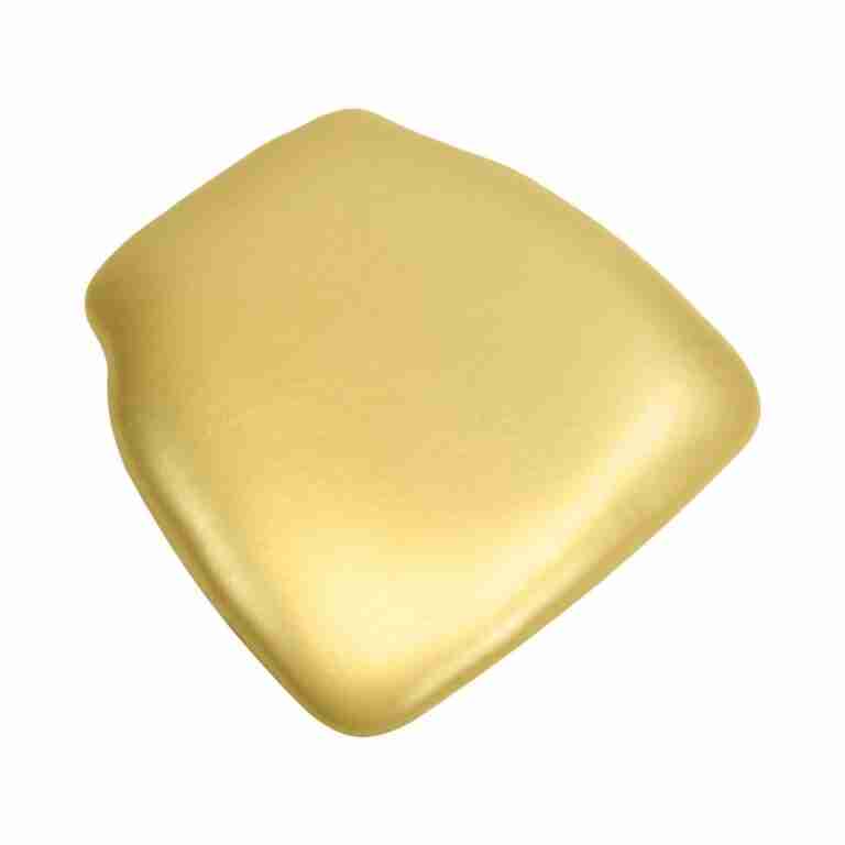 Gold 1.75″ Thick Vinyl Panel Chiavari Chair Cushion | Rental