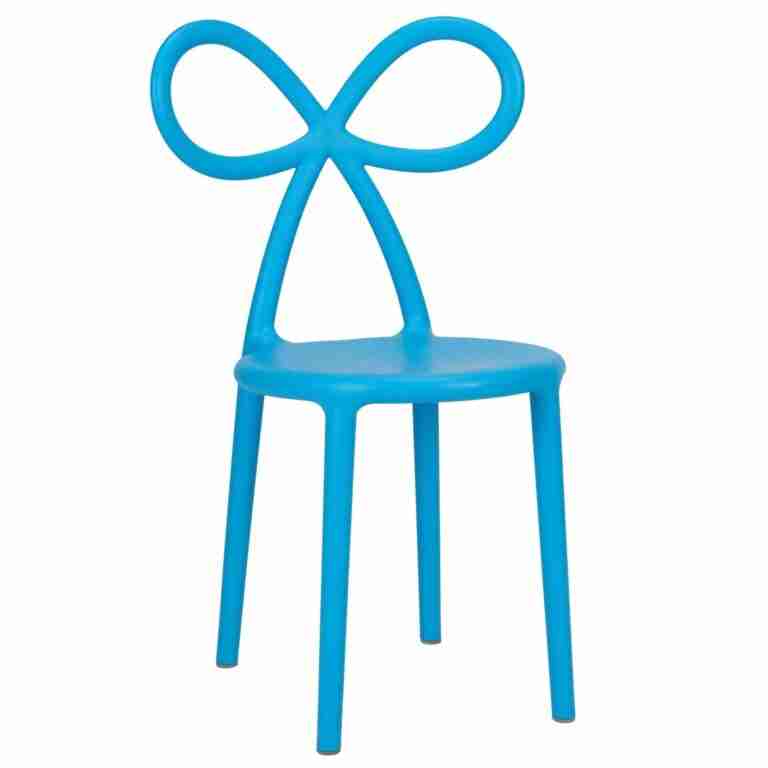 Kids Blue Resin Bow Chair with Round Seat | Rental Kids Blue Resin Bow Chair with Round Seat | Rental