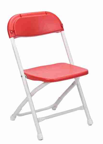 kids red folding chair steel poly chair 1