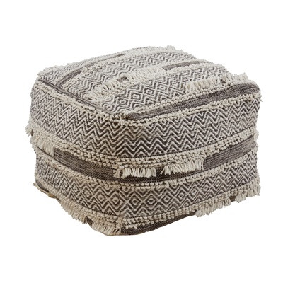 PU195 Textured Handwoven Pouf | Rental PU195 Textured Handwoven Pouf | Rental