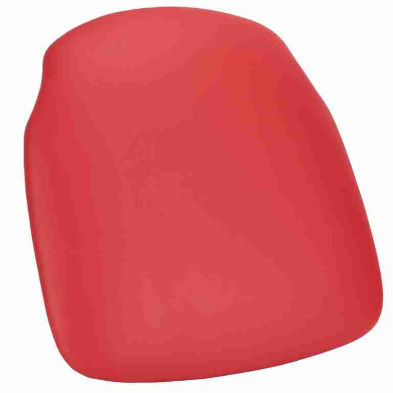 Red Vinyl 1.75″ Thick Cross Back Cushion with SlipNot™ Technology | Rental