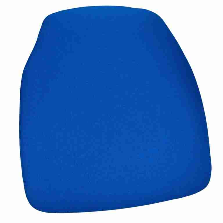 Royal Blue 1.75″ Thick Fabric Panel Back Chiavari Chair Cushion and SlipNot™ Technology | Rental