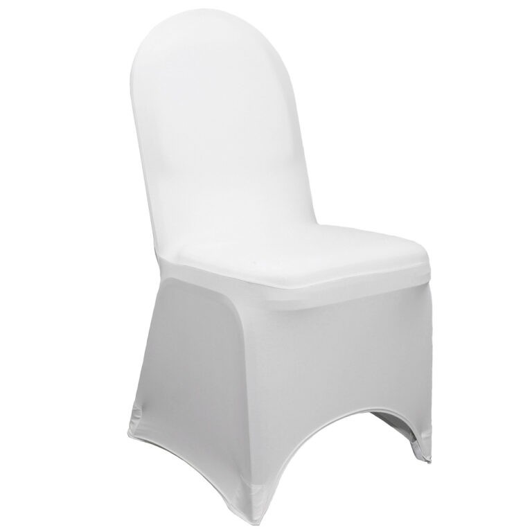 Stretch Spandex Banquet Chair Cover White | Rental