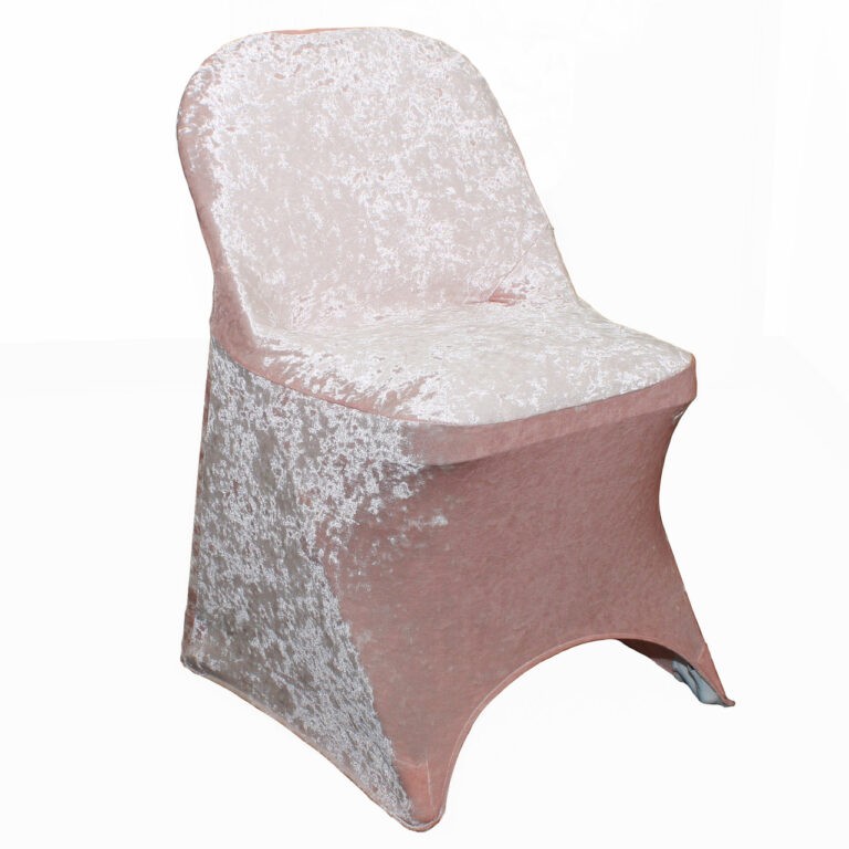Velvet Spandex Folding Chair Cover Blush | Rental Velvet Spandex Folding Chair Cover Blush | Rental